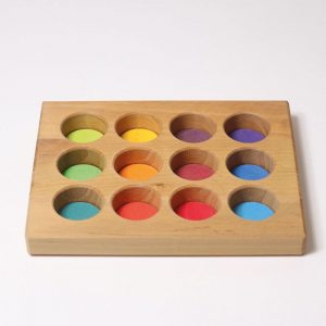 GRIMM'S Sortier-Brettchen Regenbogen