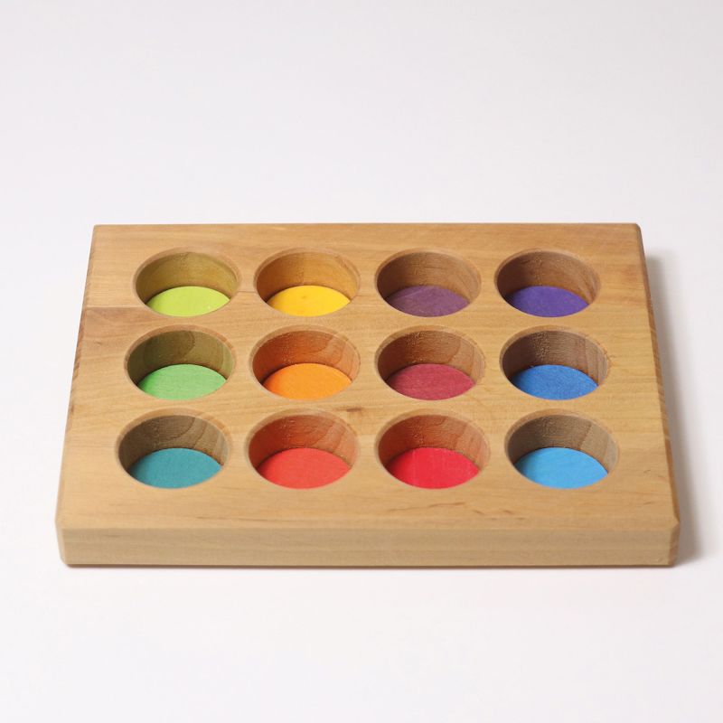 GRIMM'S Sortier-Brettchen Regenbogen