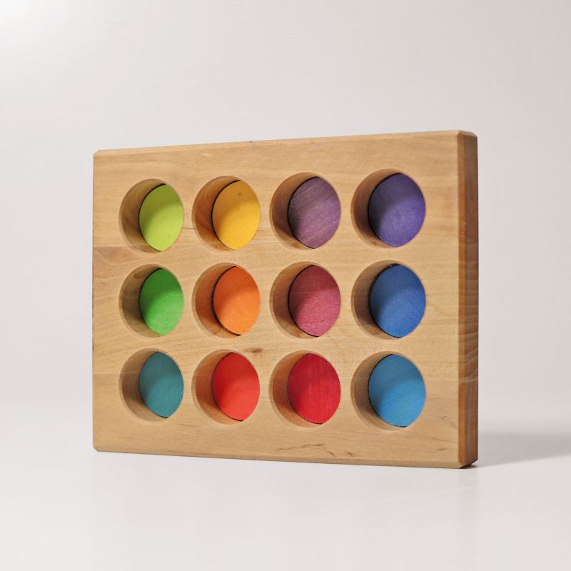 GRIMM'S Sortier-Brettchen Regenbogen – Bild 2