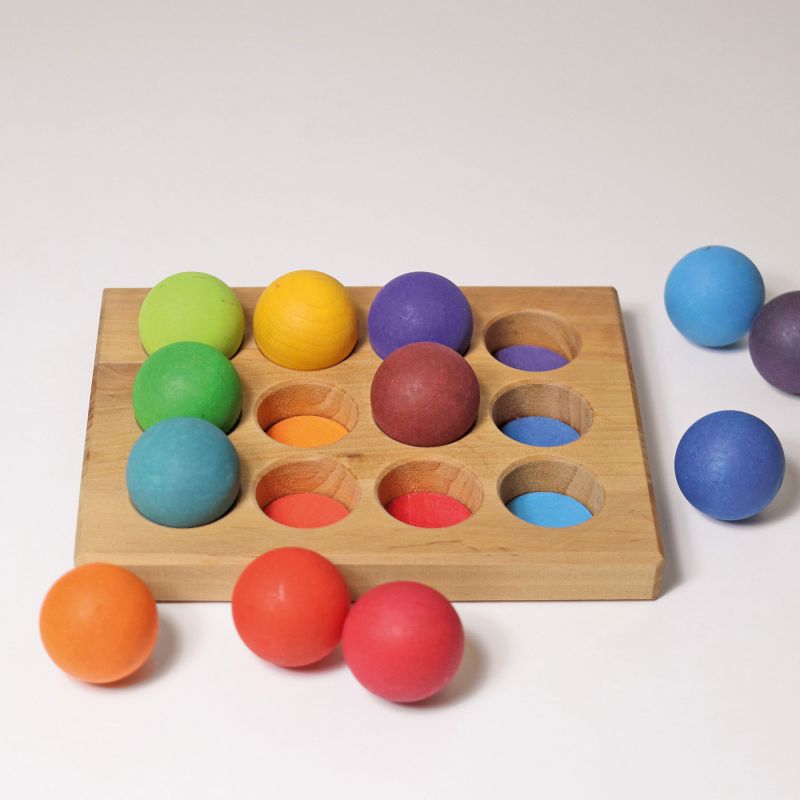 GRIMM'S Sortier-Brettchen Regenbogen – Bild 6