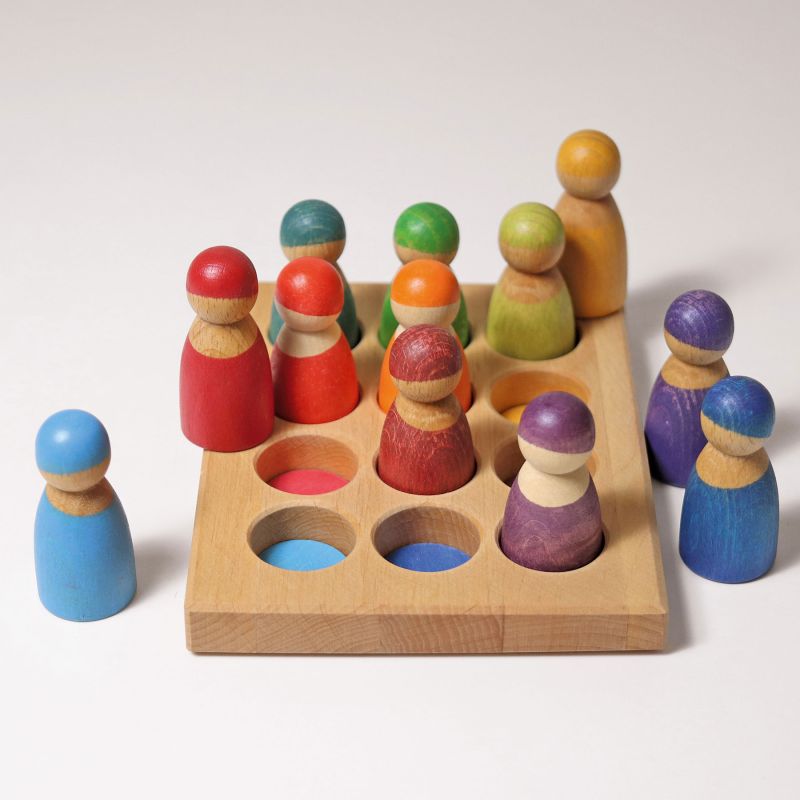 GRIMM'S Sortier-Brettchen Regenbogen – Bild 7