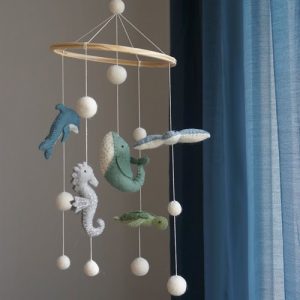 Gamcha Mobile, Meerestiere, Blau/Grün