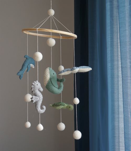 Gamcha Mobile, Meerestiere, Blau/Grün