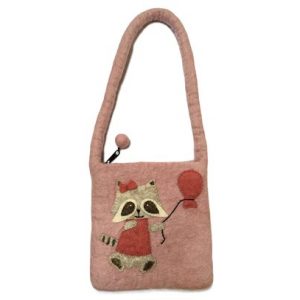 Gamcha Tasche, Waschbär, Altrosa