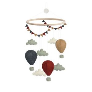 Gamcha Mobile Luftballons/Wimpel, Rot/Blau