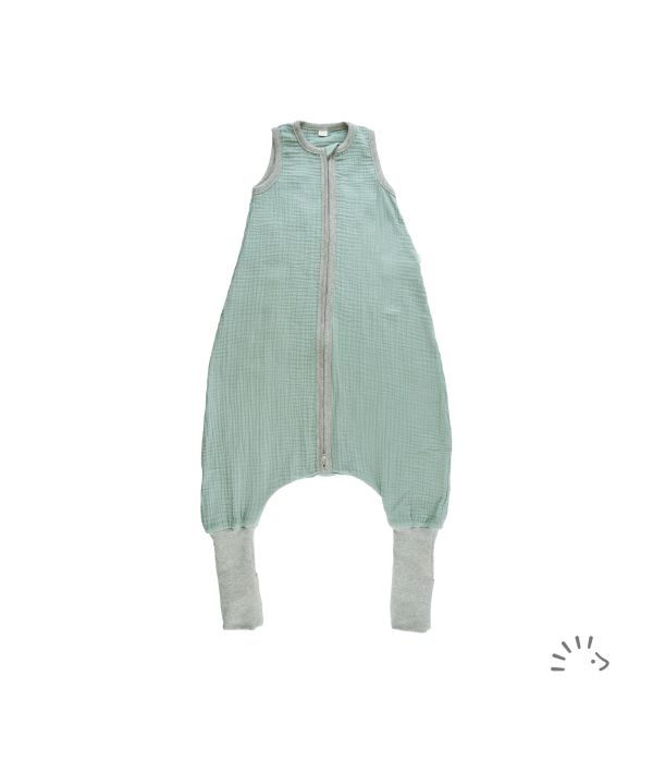 Popolini Schlafsack mit Beinen Musselin