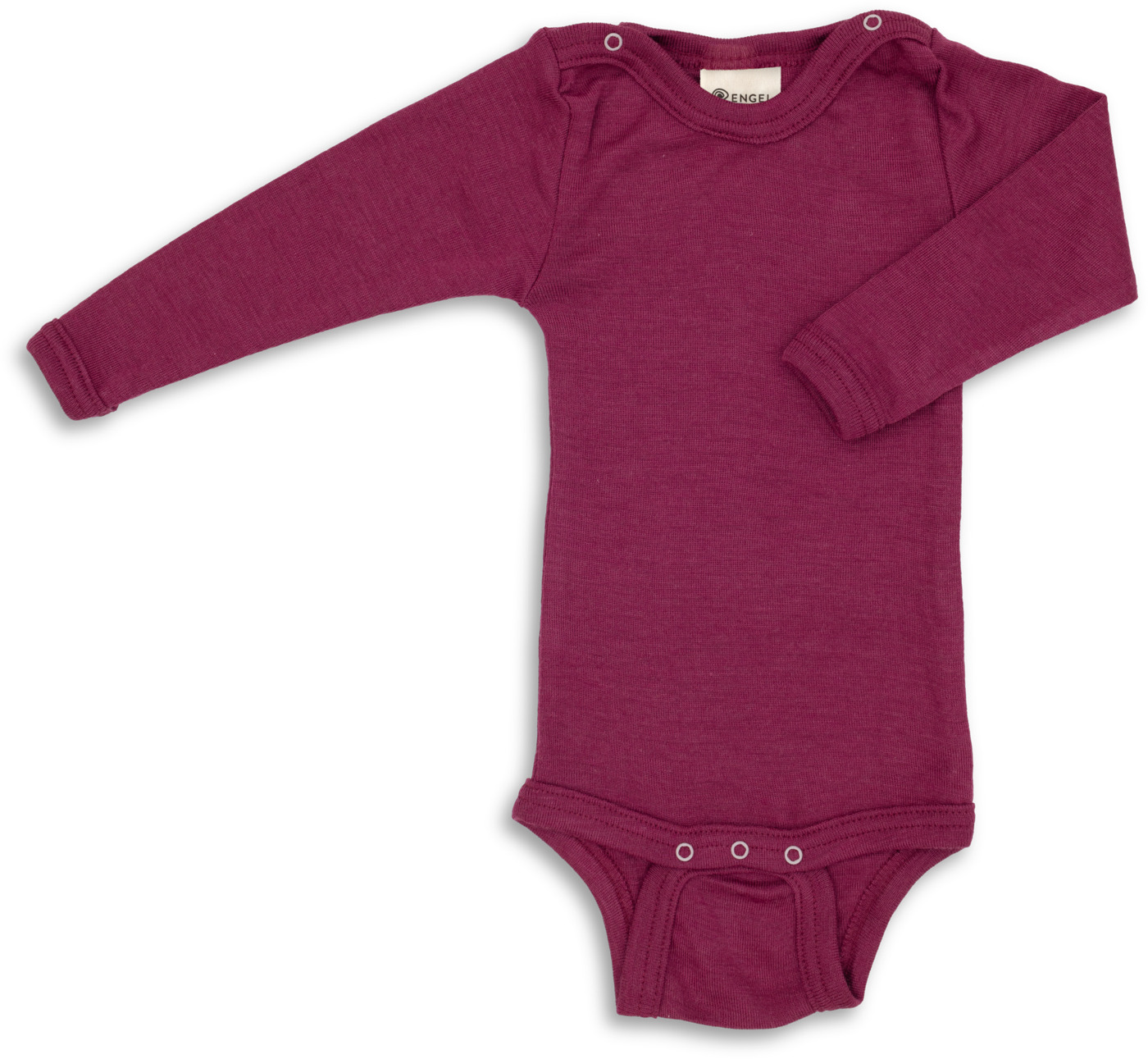 Engel Natur Baby Body langarm, mit Druckknöpfen GOTS