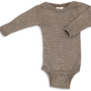 Engel Natur Baby Body langarm, mit Druckknöpfen GOTS