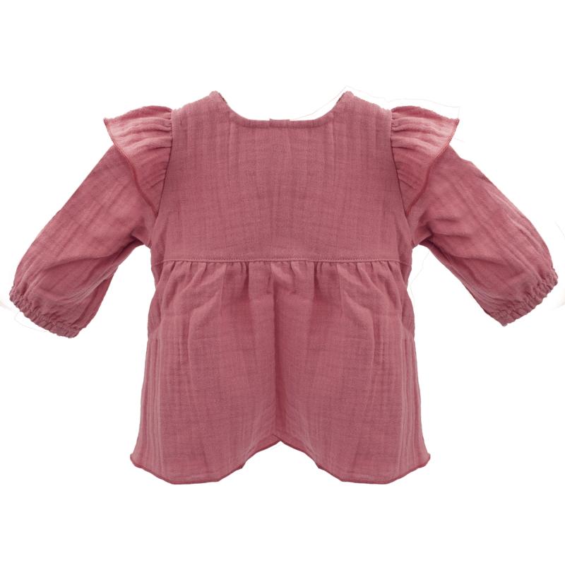 Maximo GOTS BABY GIRL-Bluse 3/4 Arm Musselinstoff – Bild 2