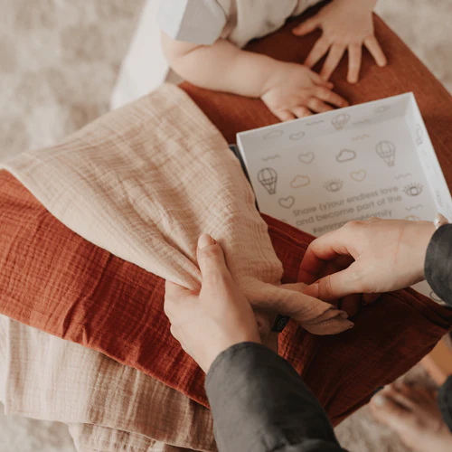 emma & noah Spucktücher 3er Set Erdtöne – Bild 5