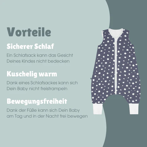 emma & noah Schlafsack mit Füßen 2,5 TOG – Bild 6