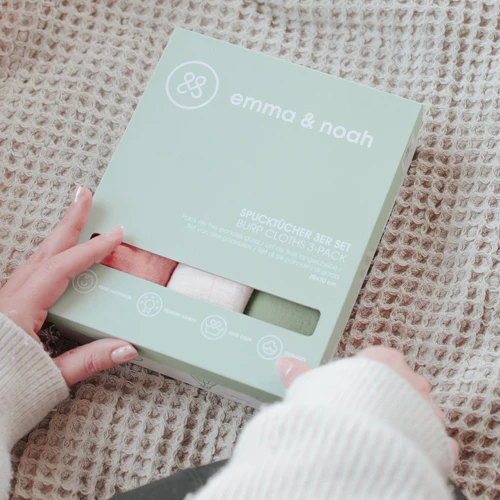 emma & noah Spucktücher 3er Set Obstgarten – Bild 2