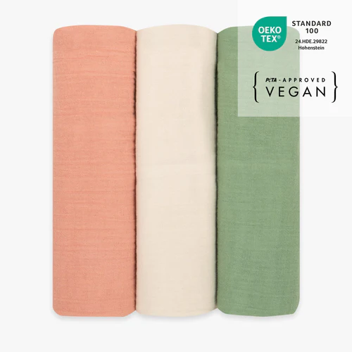 emma & noah Spucktücher 3er Set Obstgarten