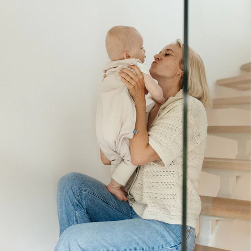 emma & noah Leinen Schlafsack mit Füßen 0.5 TOG – Bild 3