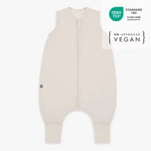 emma & noah Leinen Schlafsack mit Füßen 0.5 TOG