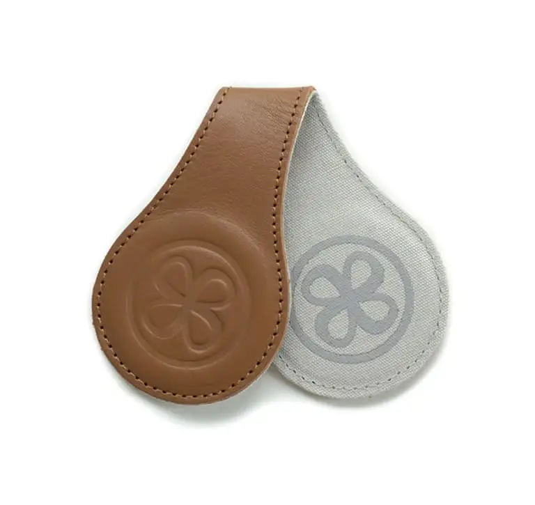 Cloby Magnet-Clips, 2er Set – Leder braun – Bild 2