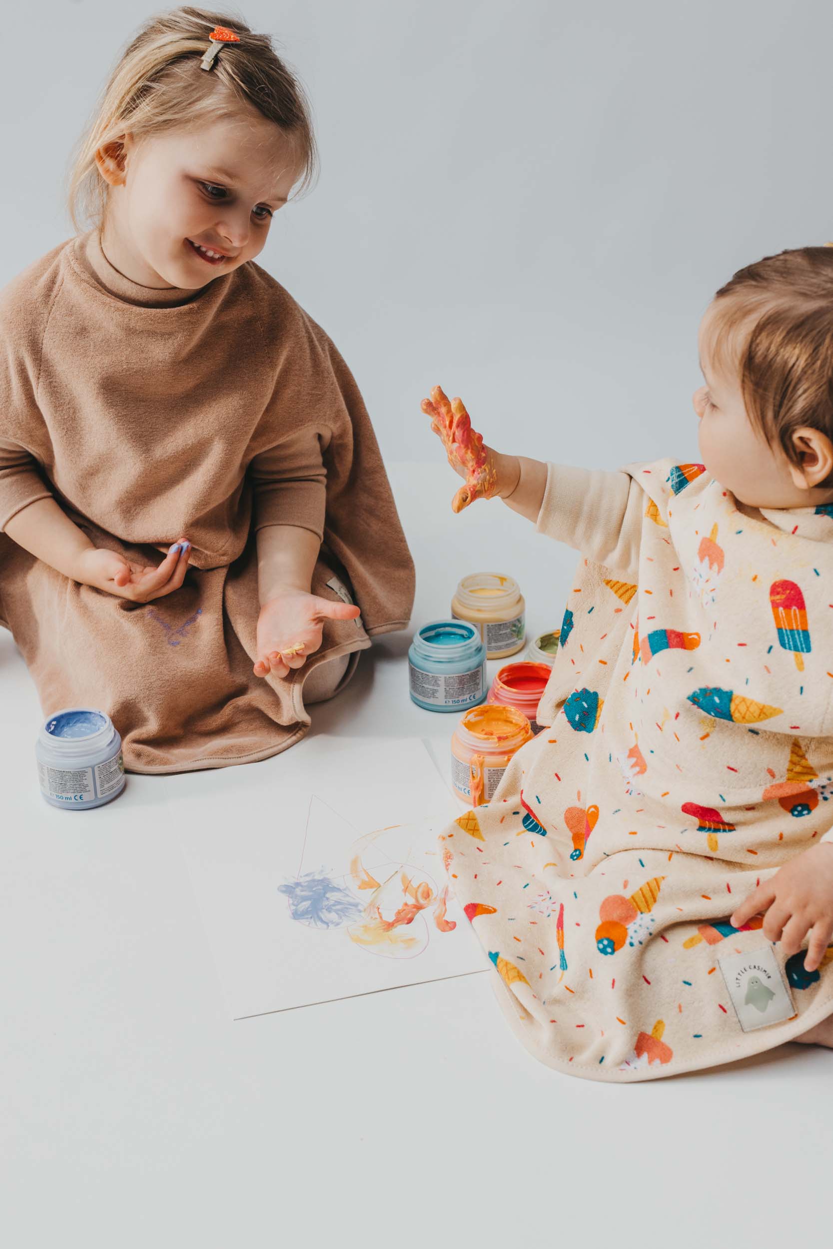 Little Casimir Lätzchen “Boo“-Frottee Waterproof Ice Cream – Bild 3