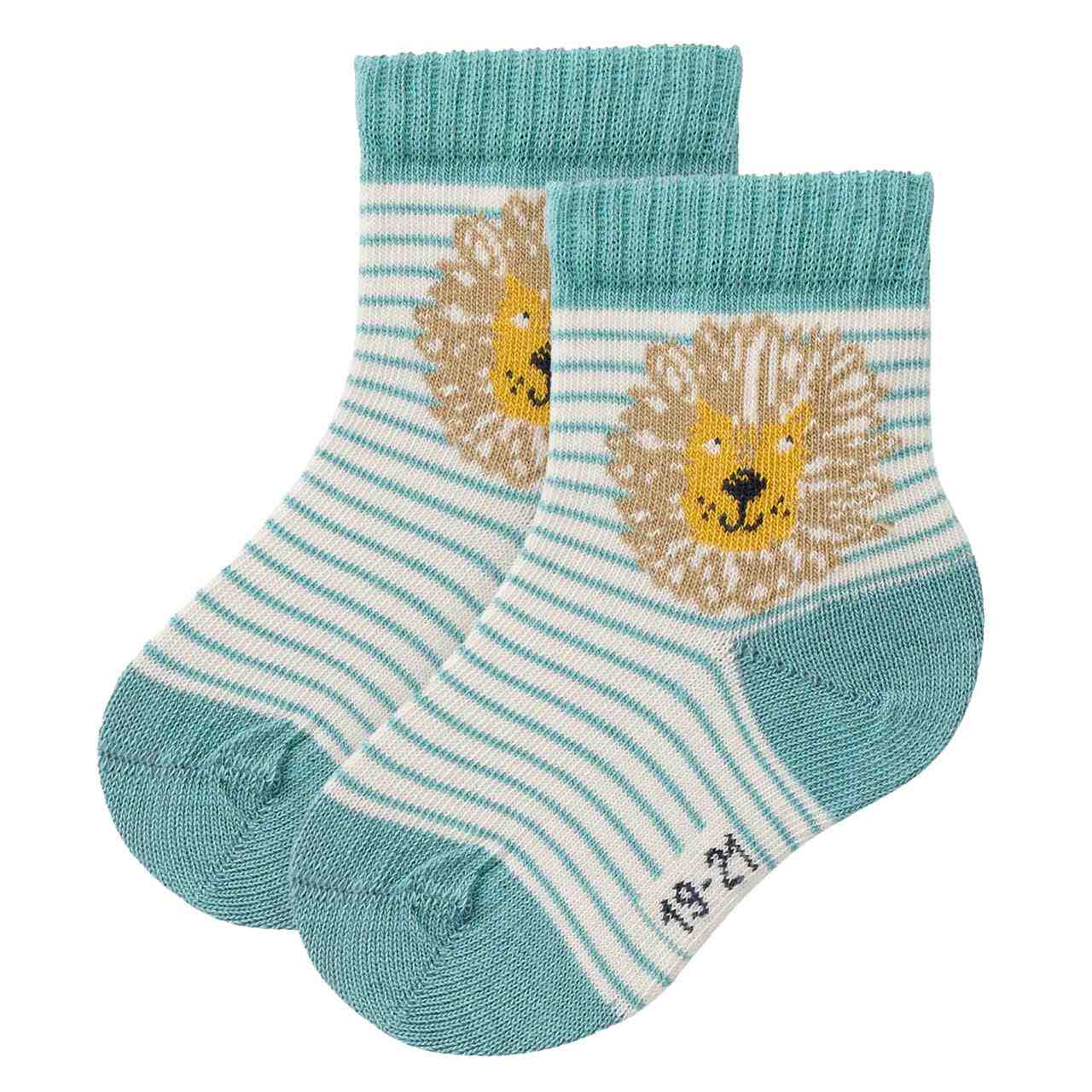 People wear Organic Leichte Babysöckchen Löwe gestreift