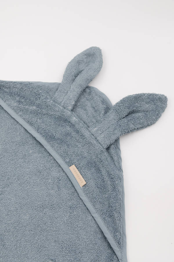 Bamboom XL Babyhandtuch mit Ohren - BLAU – Bild 3