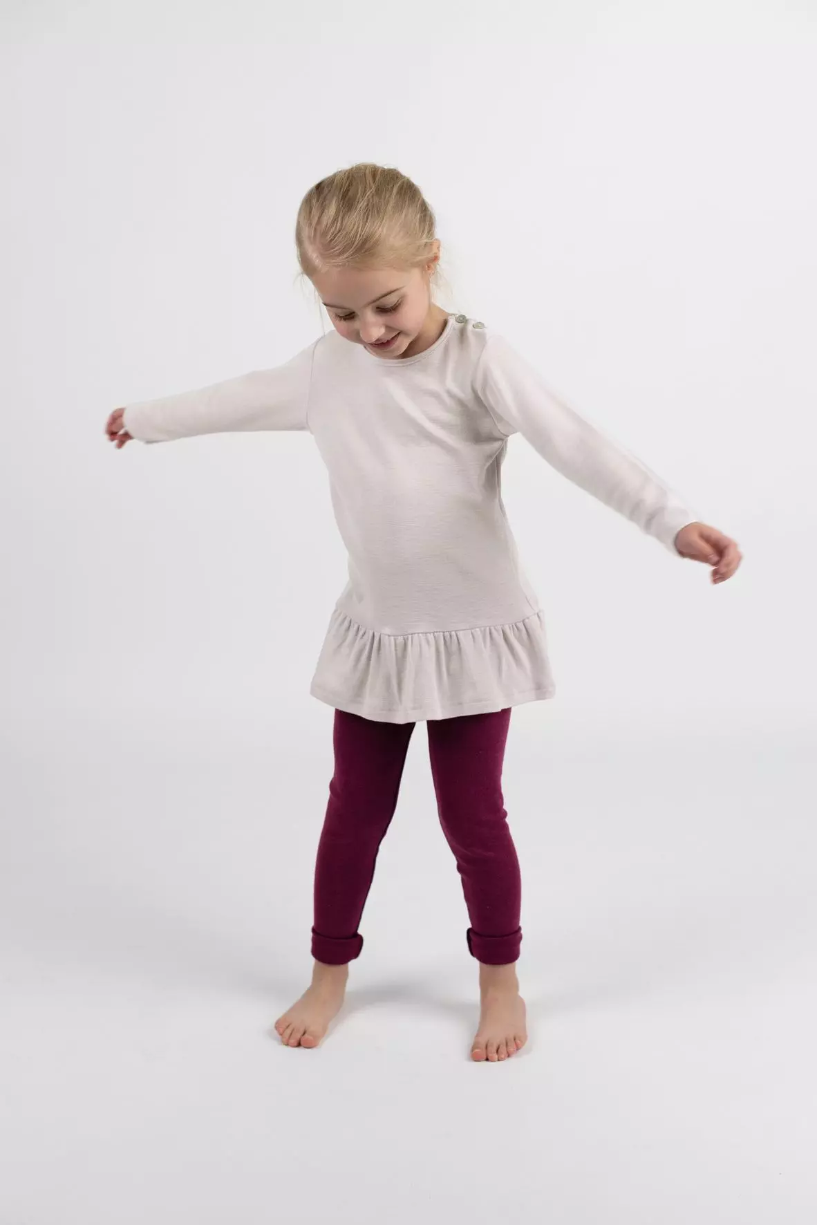 Engel Leggings Wolle/Seide orchidee