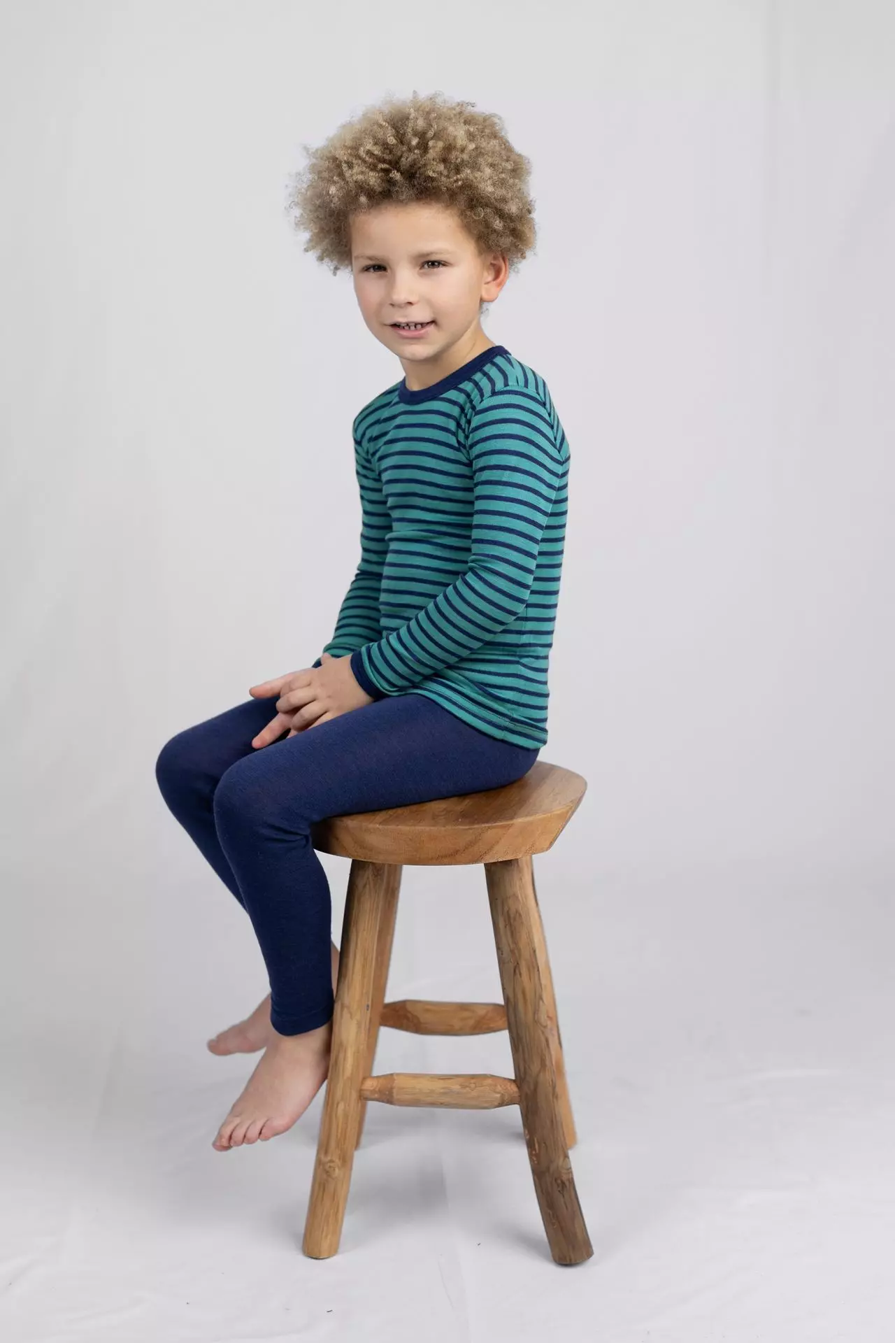 Engel Leggings Wolle/Seide marine – Bild 2