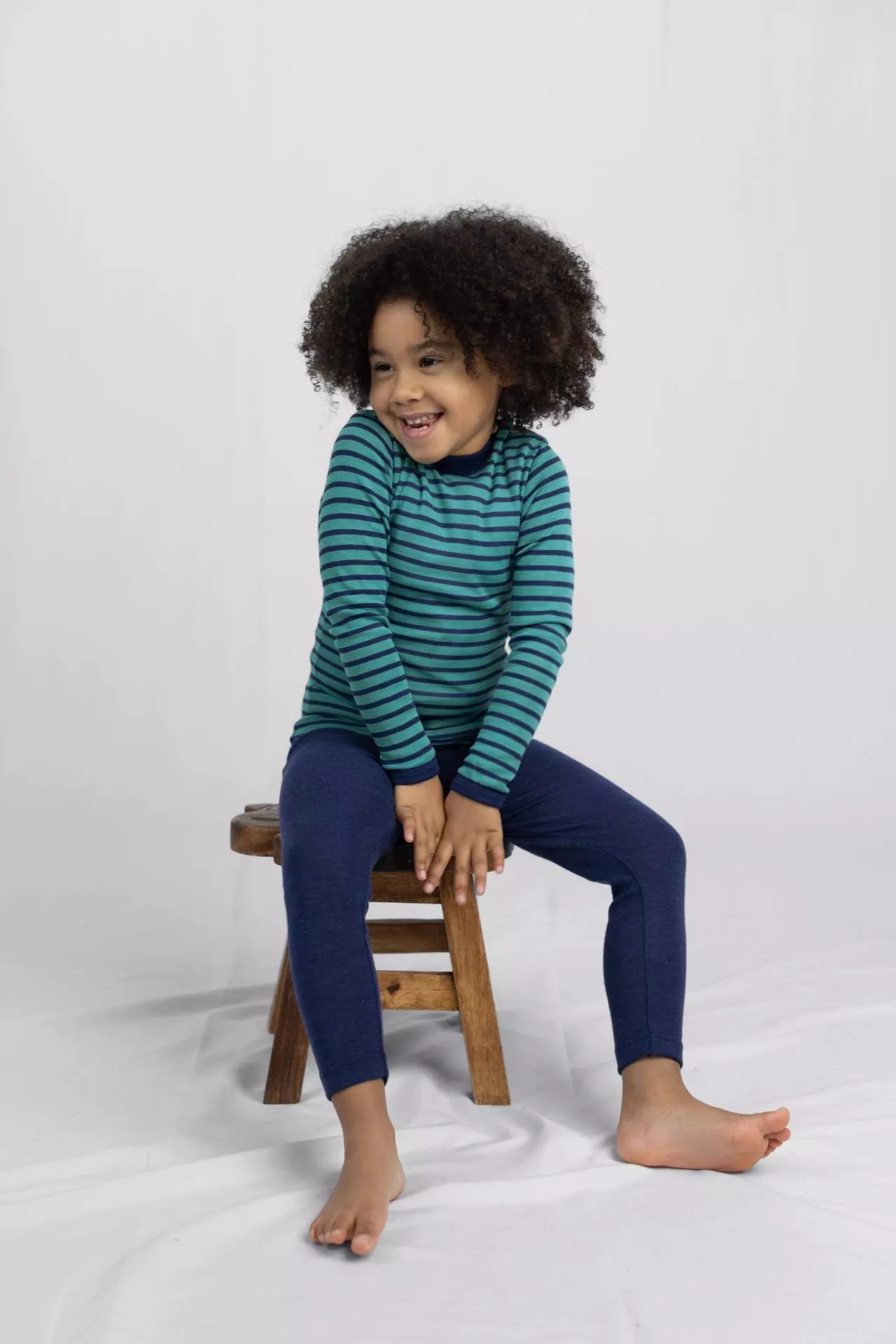 Engel Leggings Wolle/Seide marine