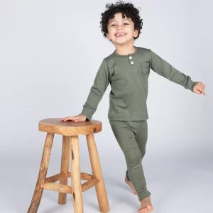 Engel Leggings Wolle/Seide olive