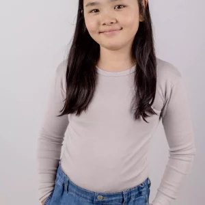 Engel Langarmshirt Wolle/Seide magnolie