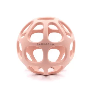 Bamboom Silikonkugel-Beißring - ROSA
