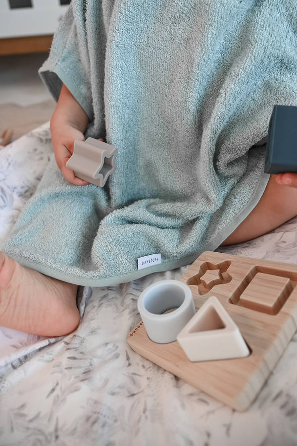 Bamboom Sternpuzzle aus Bambus und Silikon - Blau & Azurblau - Hellblau – Bild 6