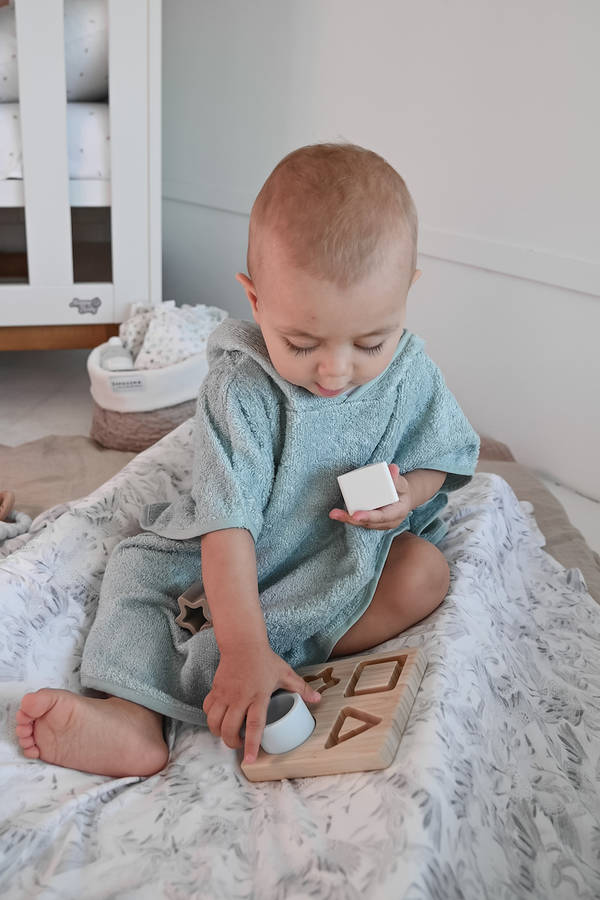 Bamboom Sternpuzzle aus Bambus und Silikon - Blau & Azurblau - Hellblau – Bild 7