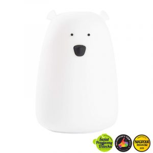 Rabbit&Friends Großer Bär Silikonlampe,  Weiß