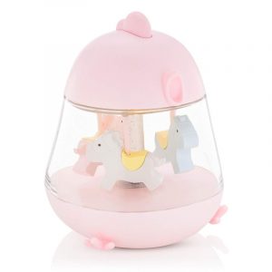 Rabbit&Friends HühnchenLampe mit Karussell-Spieluhr, Rosa