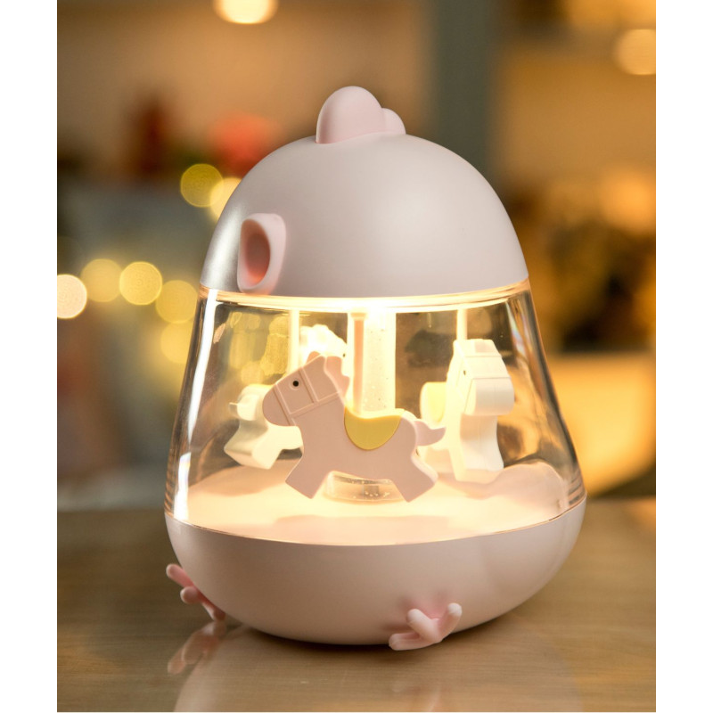 Rabbit&Friends HühnchenLampe mit Karussell-Spieluhr, Rosa – Bild 5