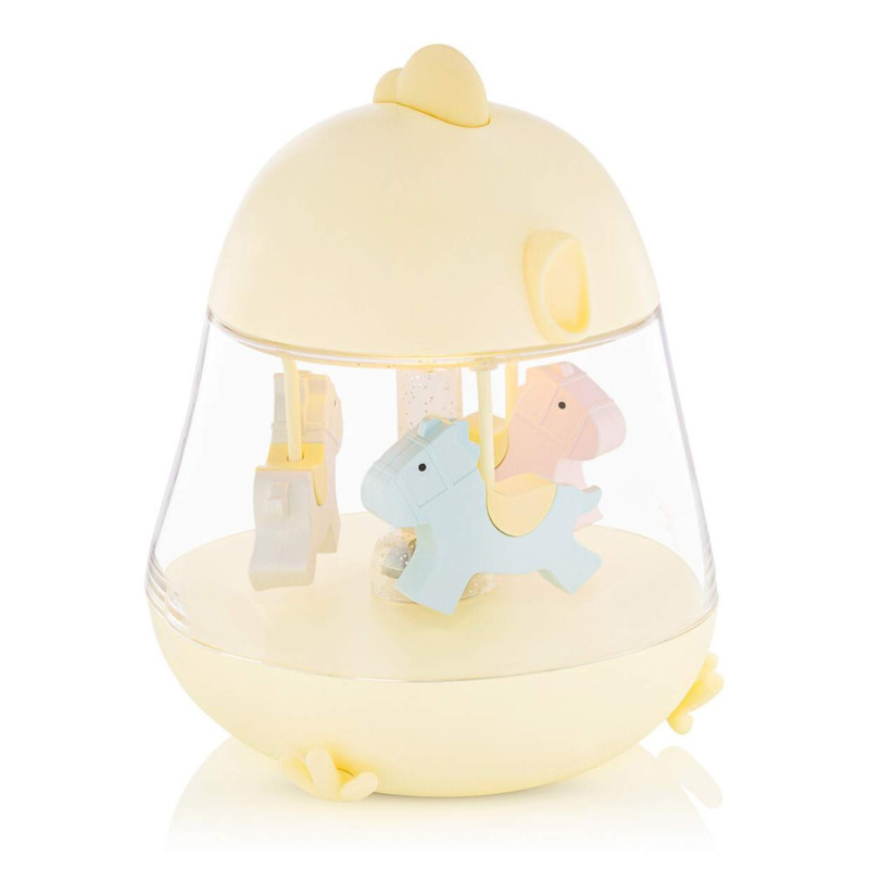 Rabbit&Friends HühnchenLampe mit Karussell-Spieluhr, Gelb