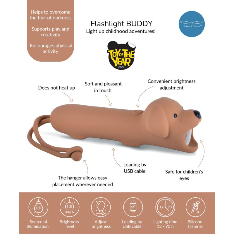 Rabbit&Friends Taschenlampe Hund BUDDY – Bild 7