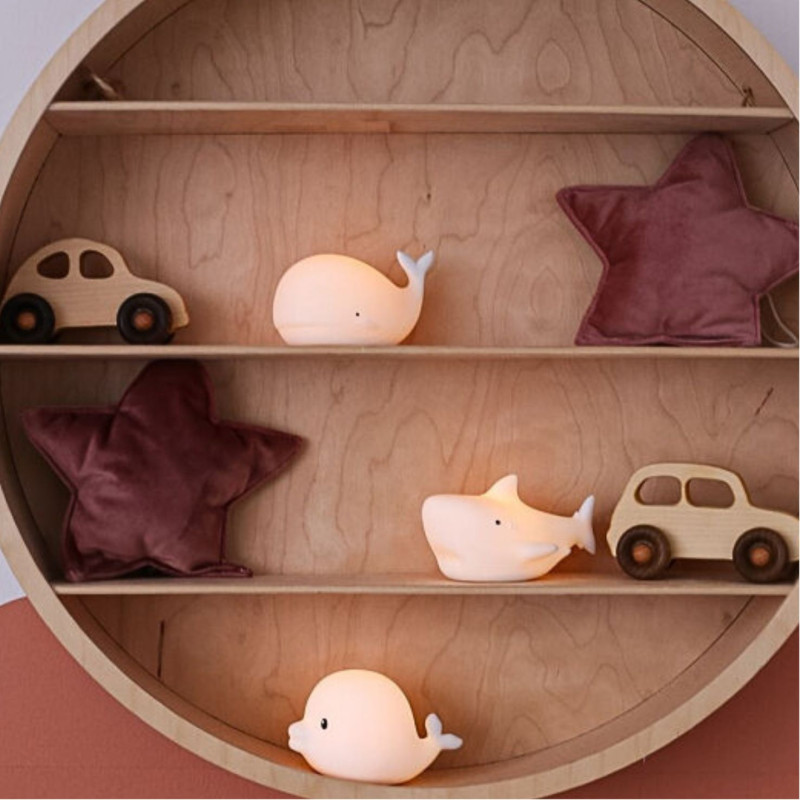 Rabbit&Friends Mini Ocean Set mit 3 Lampen: Delfin, Wal und Hai – Bild 2