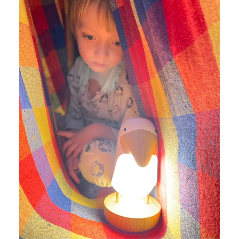 Rabbit&Friends Papageientaucherlampe & Lautsprecher, Pink – Bild 4