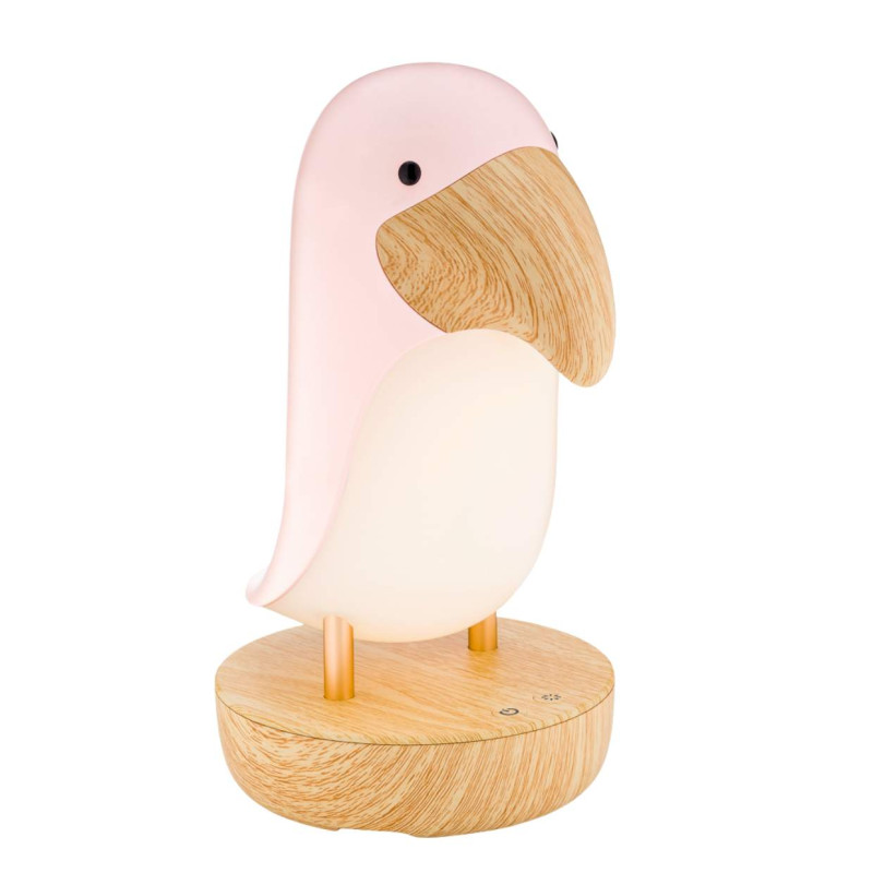 Rabbit&Friends Papageientaucherlampe & Lautsprecher, Pink
