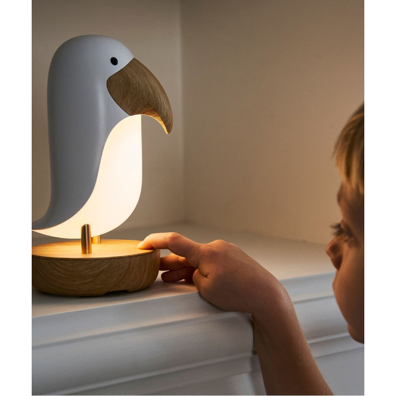 Rabbit&Friends Papageientaucherlampe & Lautsprecher, weiß – Bild 2