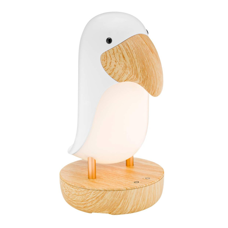 Rabbit&Friends Papageientaucherlampe & Lautsprecher, weiß