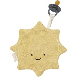 Fabelab Schnuller Kuscheltier - Sonne- zartes Gelb