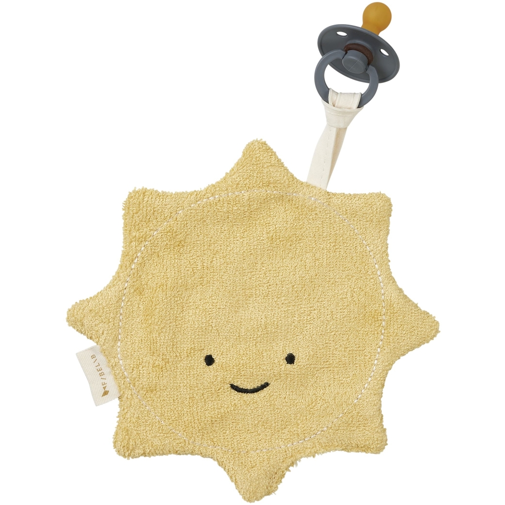 Fabelab Schnuller Kuscheltier - Sonne- zartes Gelb