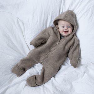 Engel Natur Zip-Overall mit Kapuze