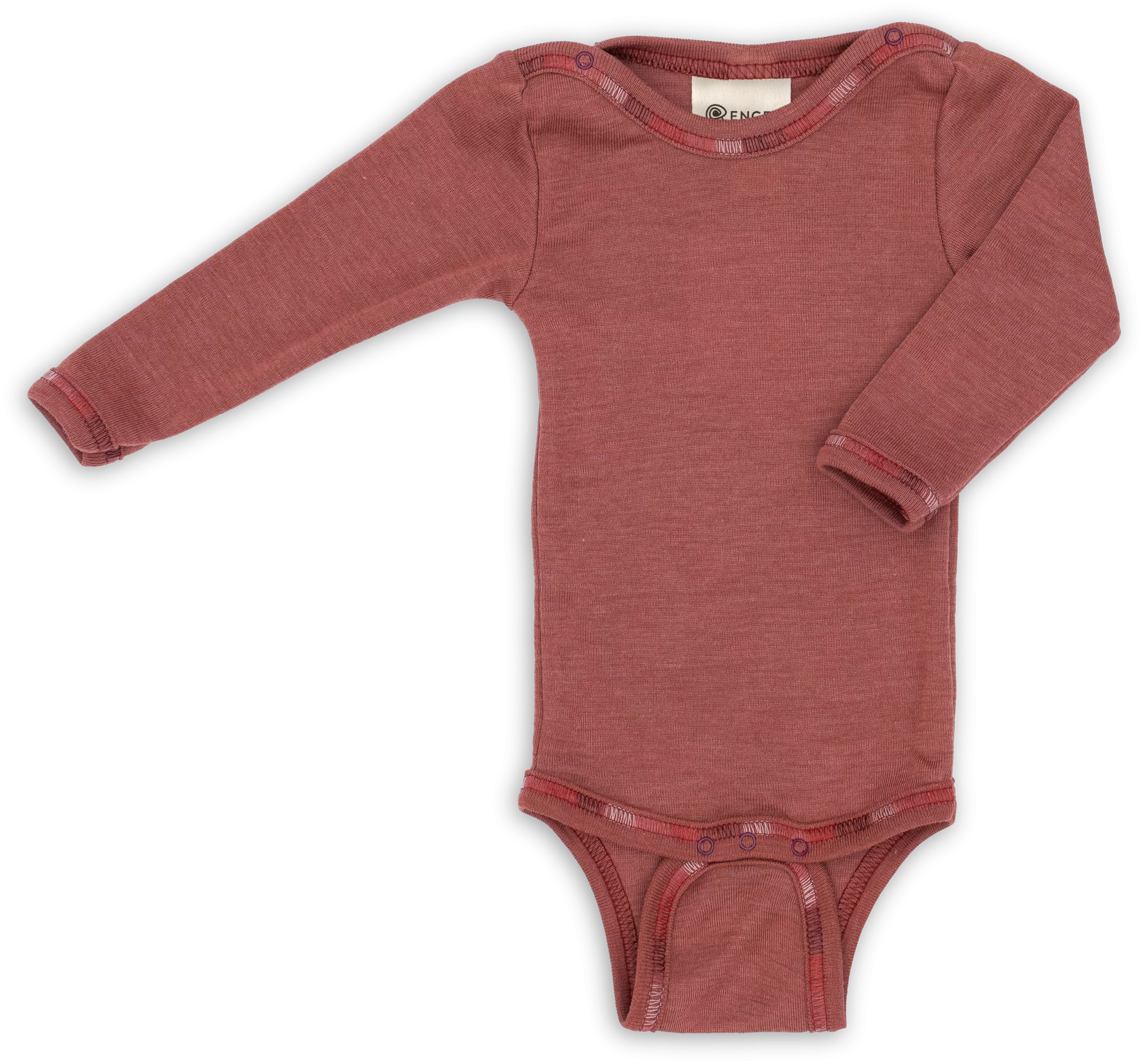 Engel Natur Baby Body langarm, mit Druckknöpfen GOTS