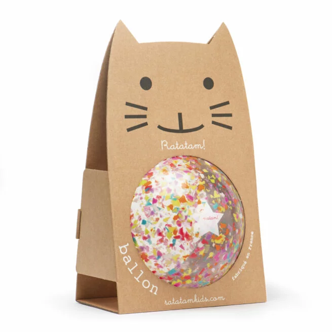 Ratatam Der recycelte Konfetti Ball 22 cm – Mehrfarbig – Bild 2