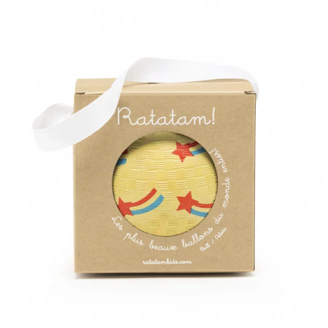 Ratatam Kleiner Sternschnuppen-Ball 12 cm – Gelb – Bild 3