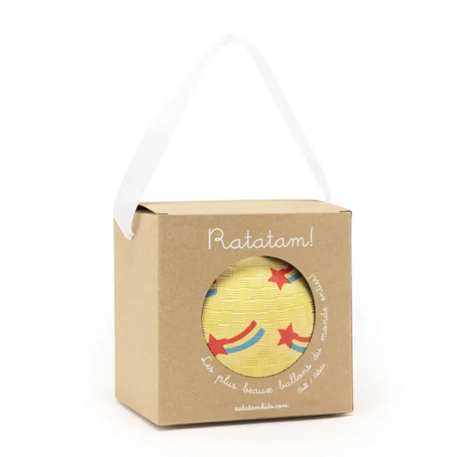 Ratatam Kleiner Sternschnuppen-Ball 12 cm – Gelb – Bild 4