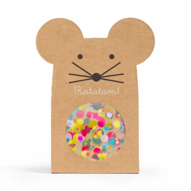 Ratatam Maus Springball (Flummi) – Gelb