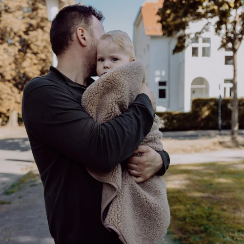 Emma & Noah Merinowoll Teddy Kuscheldecke – Bild 2